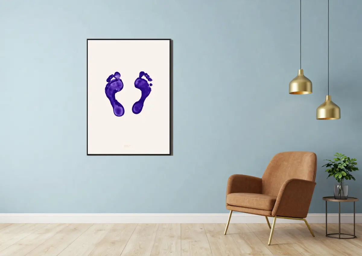 Pfeet présentée comme décoration murale
