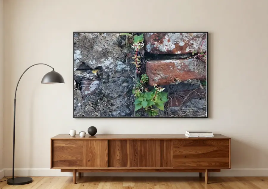 Pratique présentée comme décoration murale