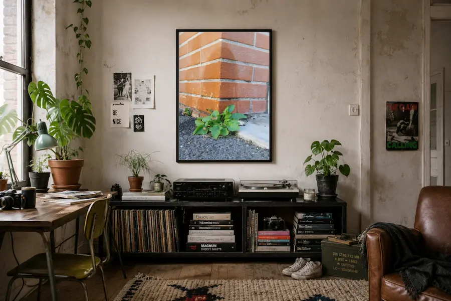 Pissoir présentée comme décoration murale