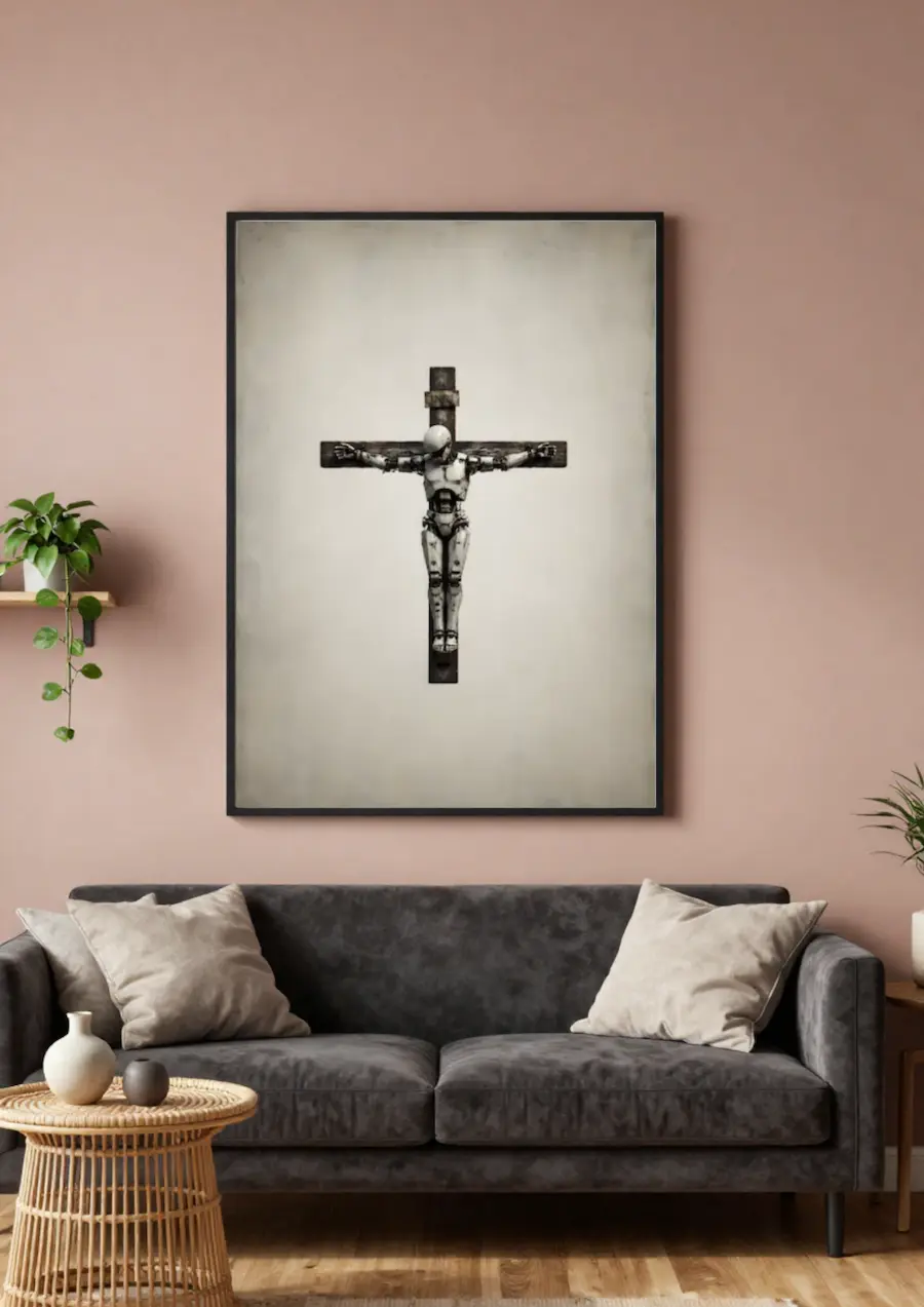 À notre image présentée comme décoration murale